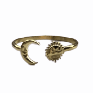 Sun moon ring