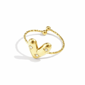 Bright heart ring
